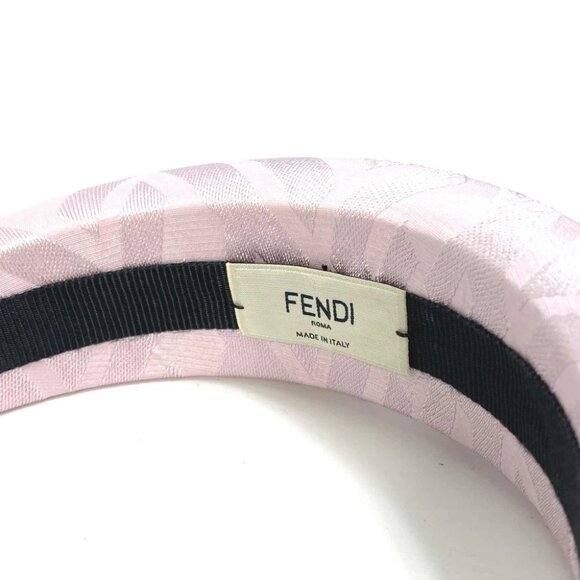 FENDI FXQ646 Zucca hair accessories hair band silk pink - Picture 7 of 8